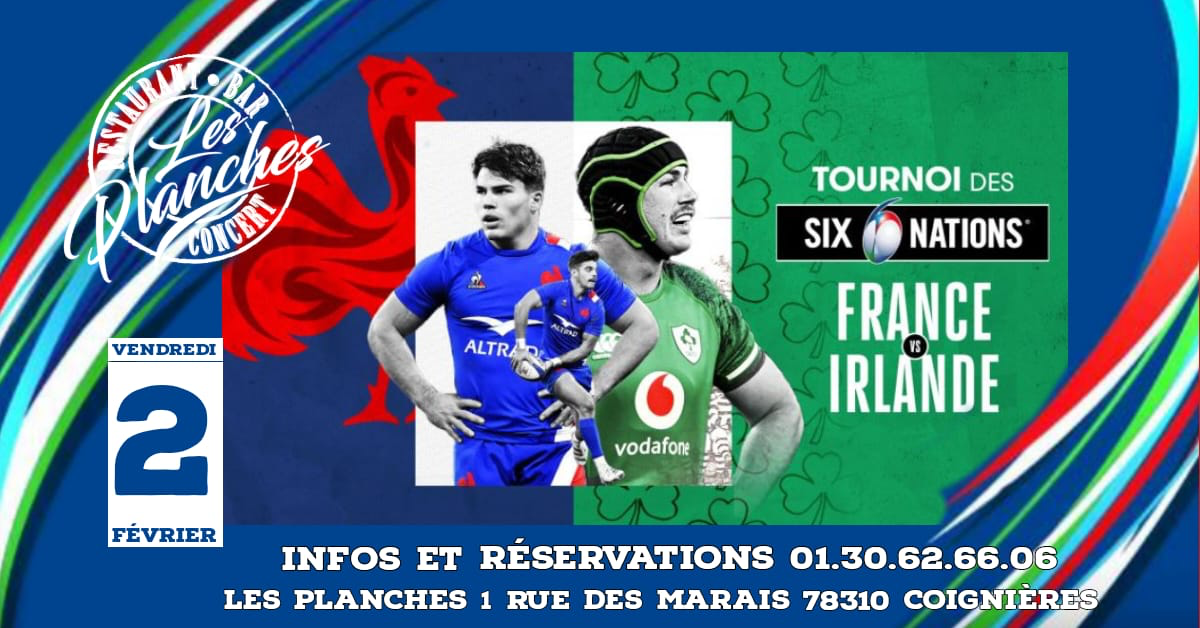 Affiche France-Irlande Les Planches